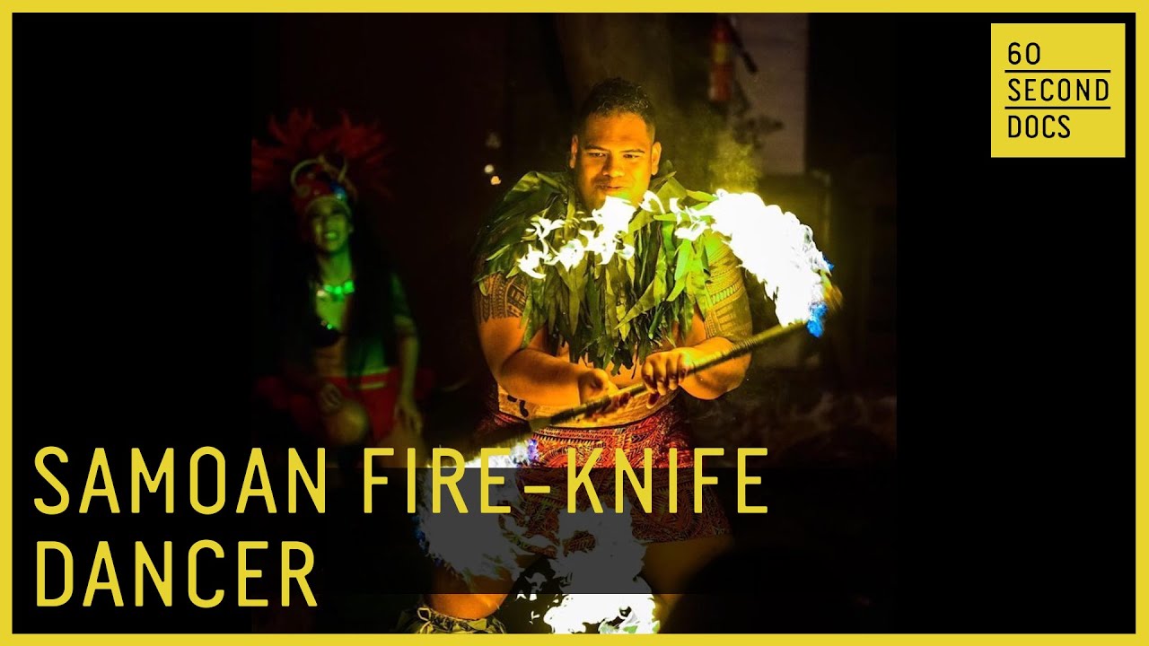 Samoan Fire-Knife Dancer