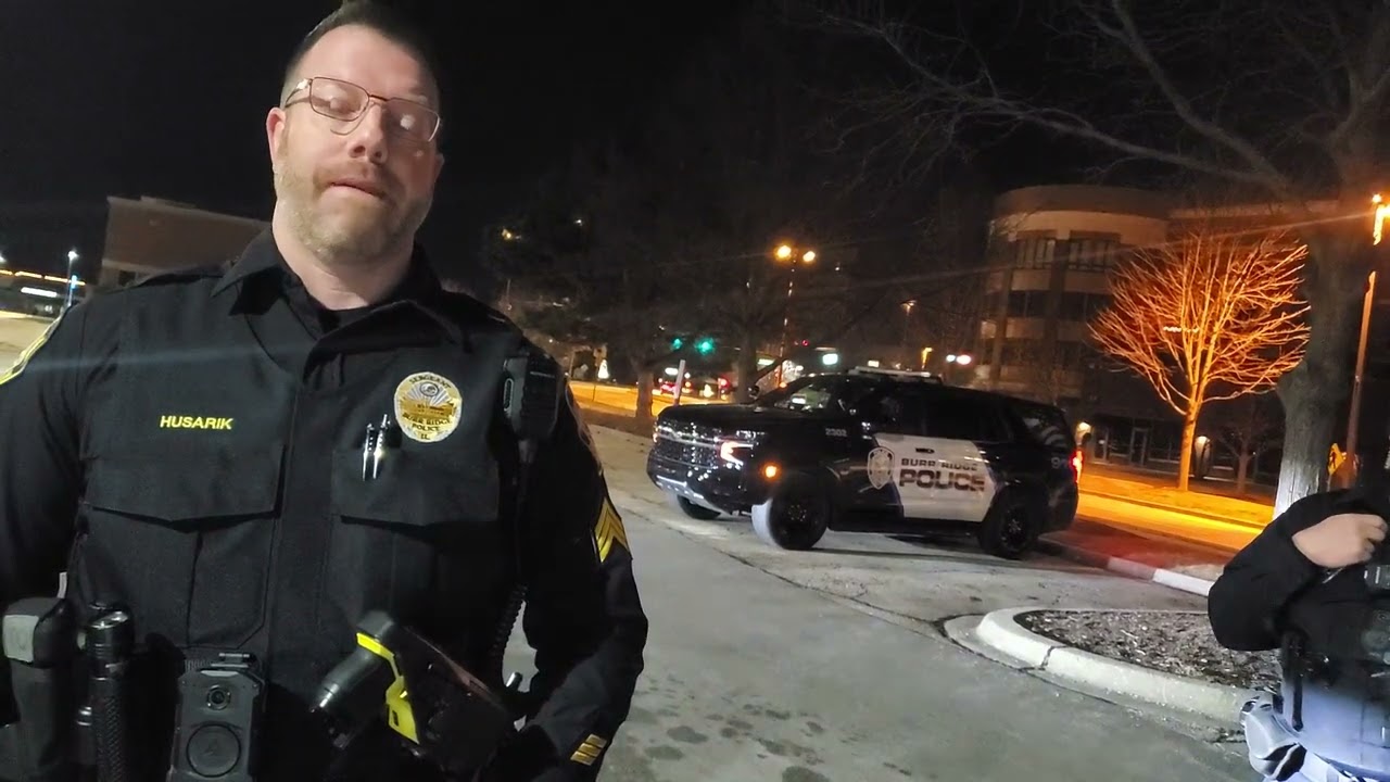 Burr Ridge Sargeant Ryan Husarik is extremely drunk and driving with Off Lesniak, PUBLIC DANGER