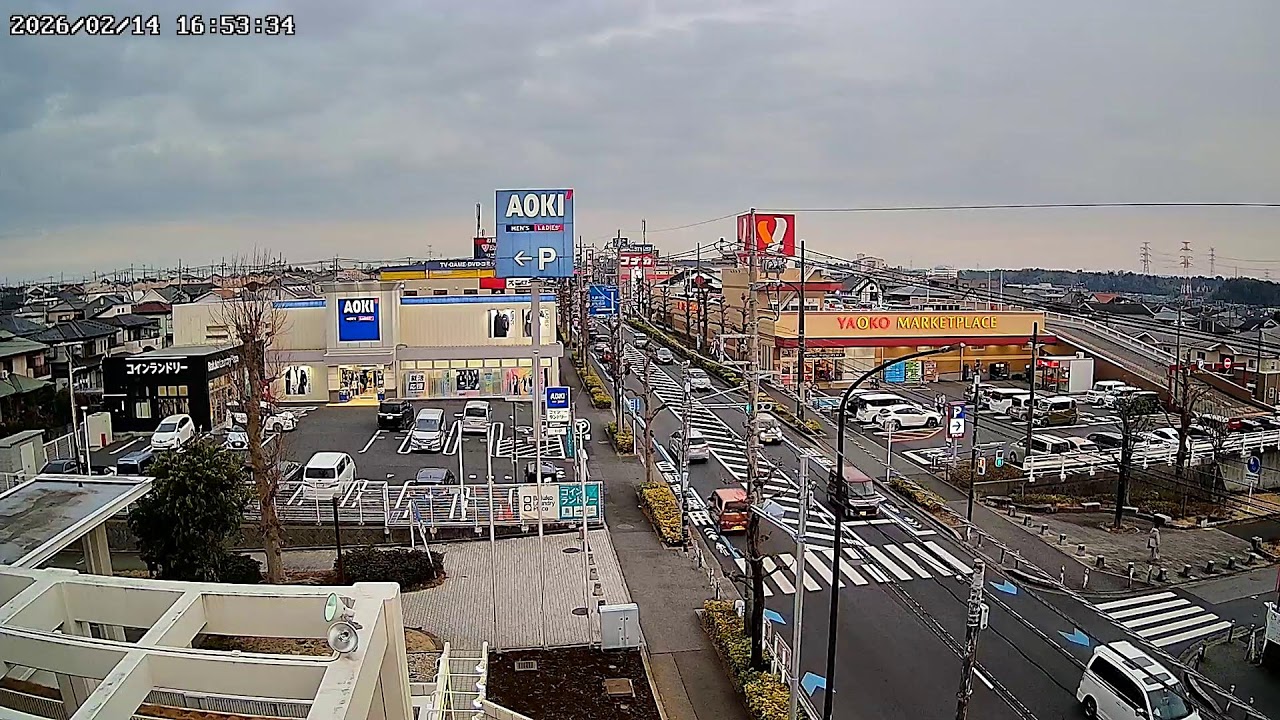千葉県千葉市緑区おゆみ野中央バザール通りライブカメラ Chiba Chibashi Live camera.world.cam
