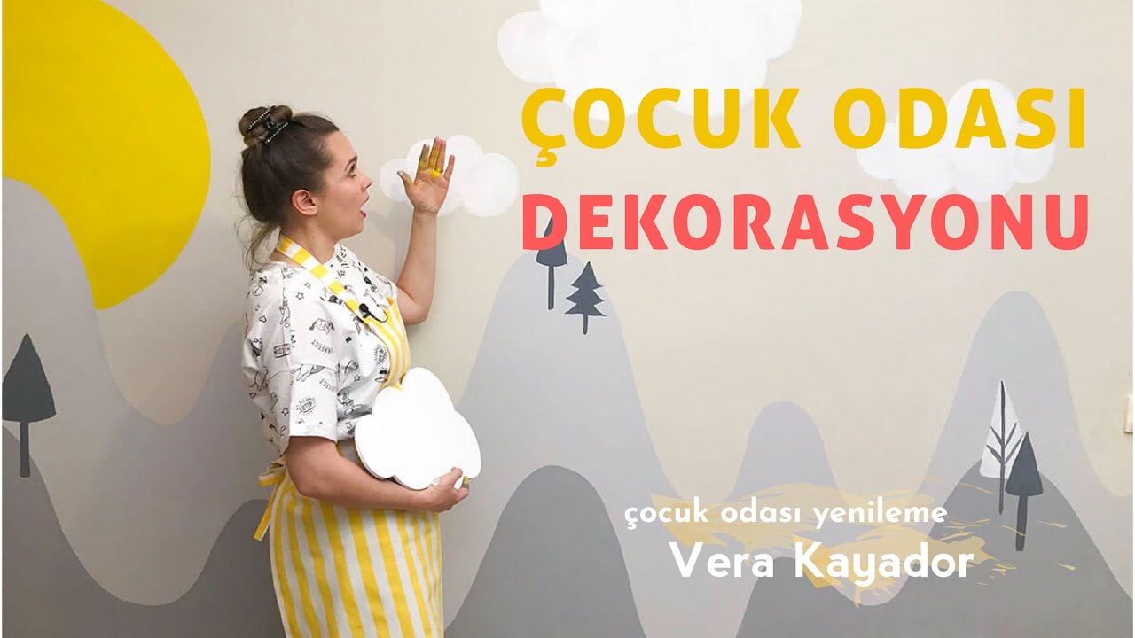Neşeli Çocuk Odası Dekorasyonu | Duvar Desen Çizim Nasıl Yapılır?