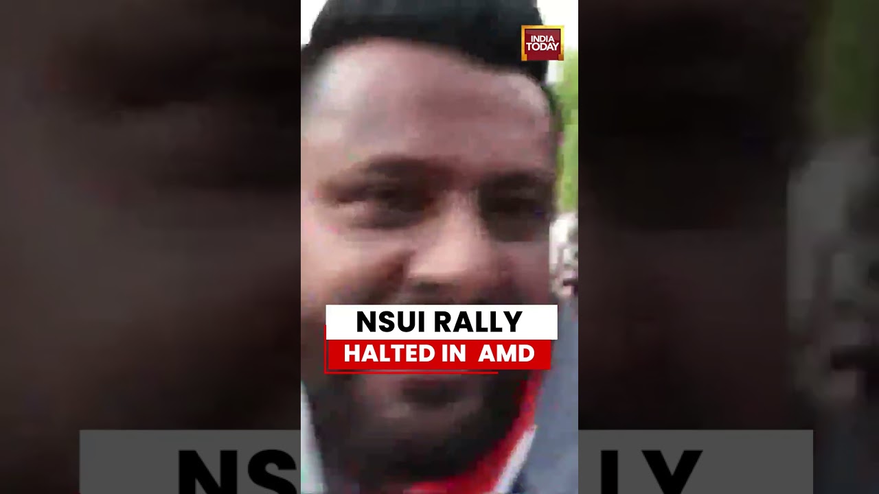 NSUI Rally Halted in Ahmedabad | Police Detain Protesters Over Fuel Price Hike #pricehike