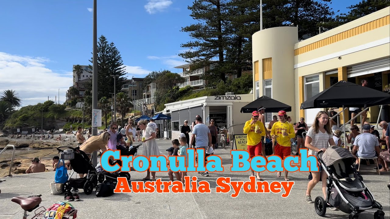 Sydney Walk 4K 60 FPS HDR -AU Cronulla Beach 🏖️ Where Sun, Sand, and Sea Meet