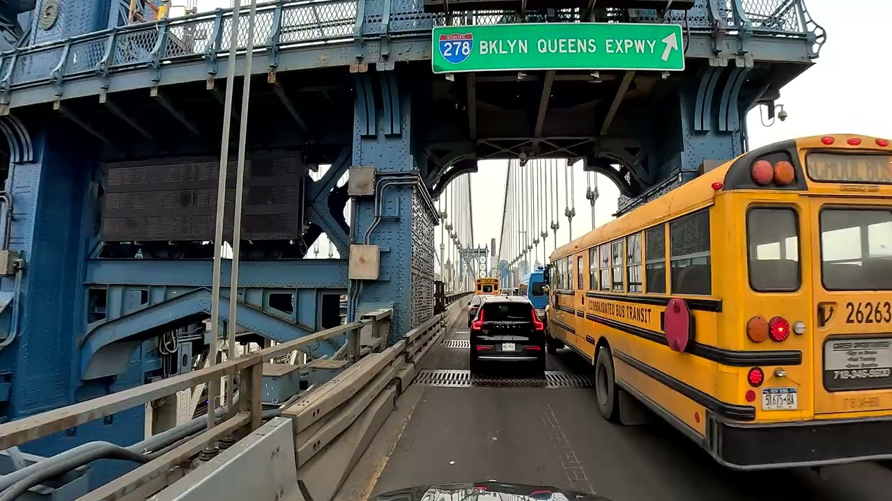 4K Driving Around New York City NYC to Brooklyn Manhattan Bridge (03-03-2023) ASMR