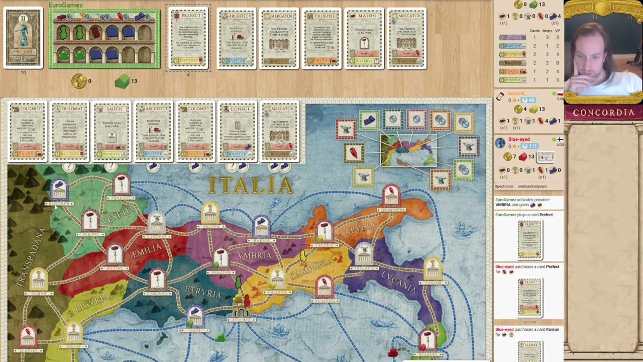 Concordia - 3 player - Board Game Arena