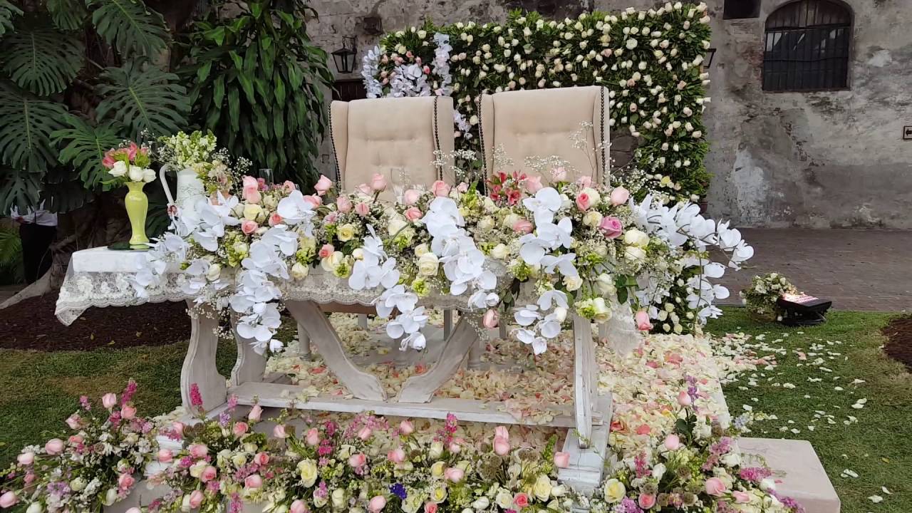DF Mesa de novios para boda en jardin