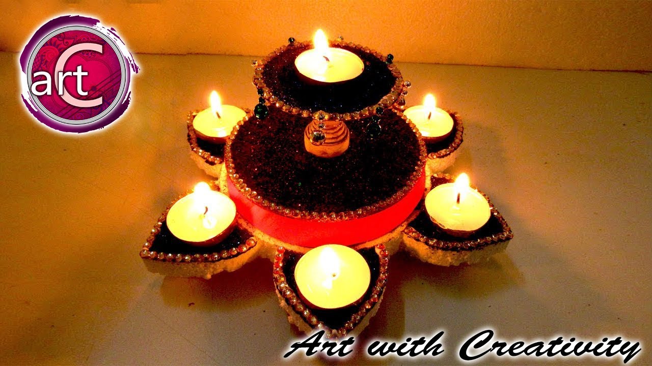 how to make diya stand | DIY | Art with Creativity