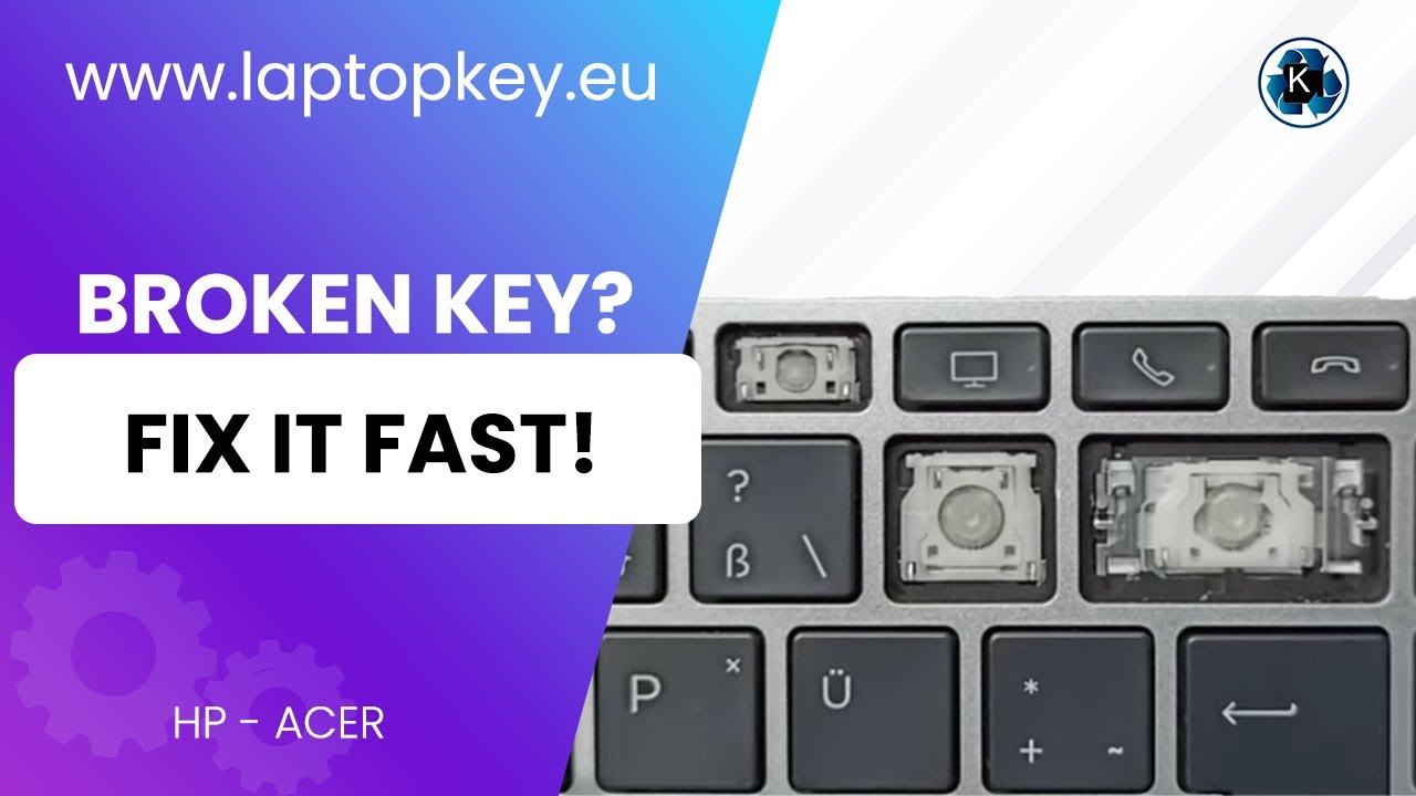 Broken HP Laptop Key? Repair & Install 440 445 450 455 470 745 840 846 G5 G6 FAST DIY Tutorial!