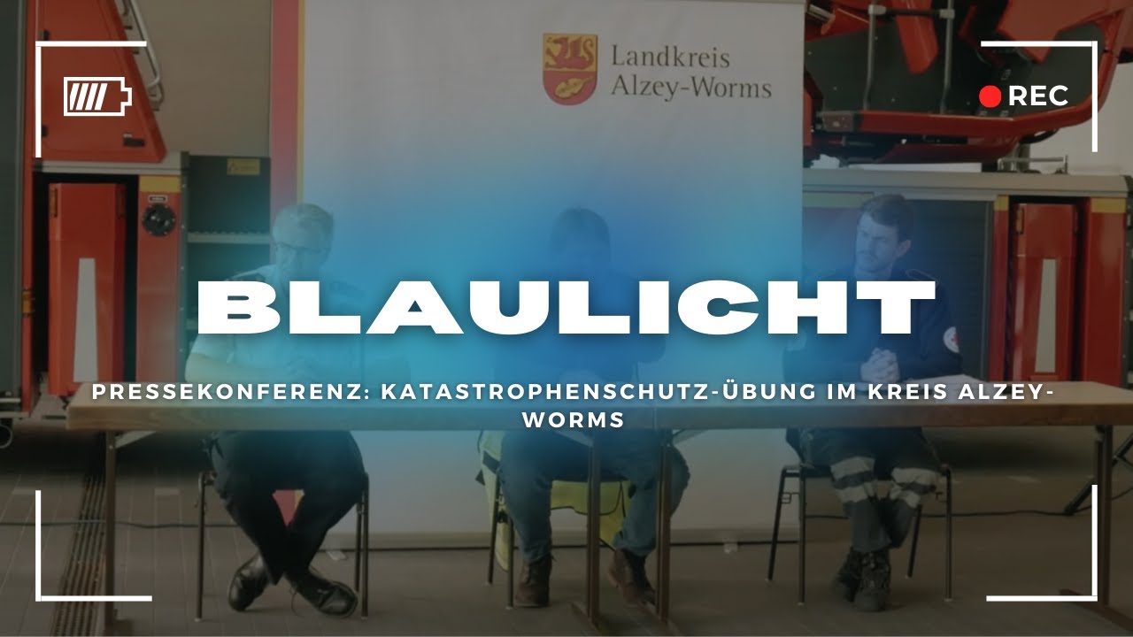 Pressekonferenz: Katastrophenschutz-Übung im Kreis Alzey-Worms
