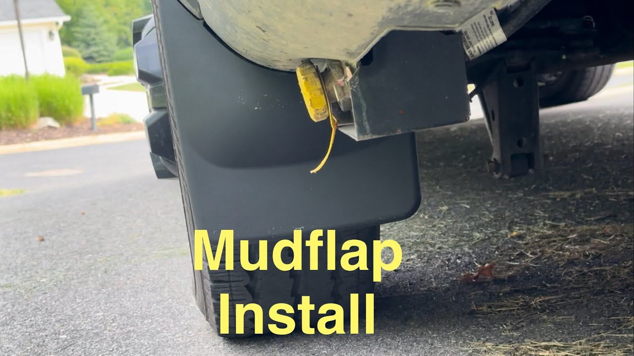 Installing Weathertech Mud Flaps on a 2022 Ford Transit Van