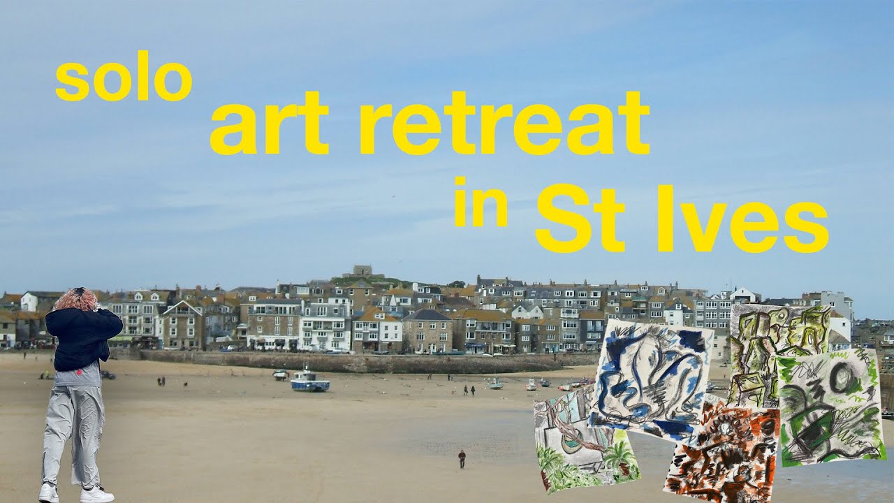 taking myself on an art retreat in StIves, Cornwall | solo travel, lots of painting + reflection
