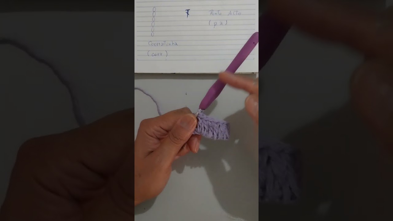3° AULA - Ponto Alto, com explicação sobre como deixar seu crochê retinho.