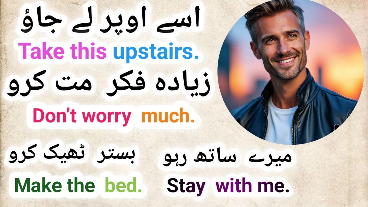 100 Daily Sentences  - English + Urdu Translation  l Speak English every day l