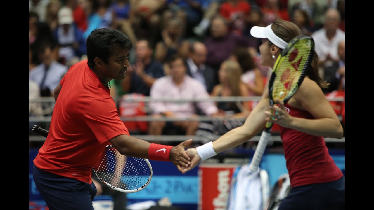 Leander Paes & Martina Hingis 7/9/14 & 7/11/14 Mixed Doubles Highlights