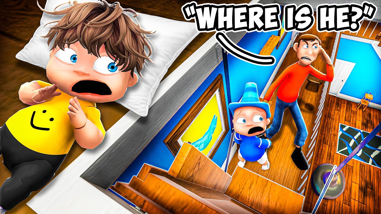 Hiding In THE ROOF From My Evil Daddy.. (Whos Your Daddy?!)