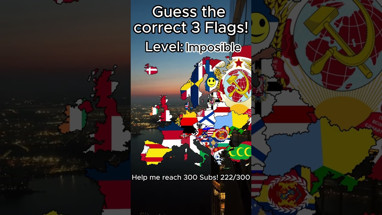 Guest the correct 3 Flags! #imposible #europe #level #mapflag #countries #europe #goodmap #mapping