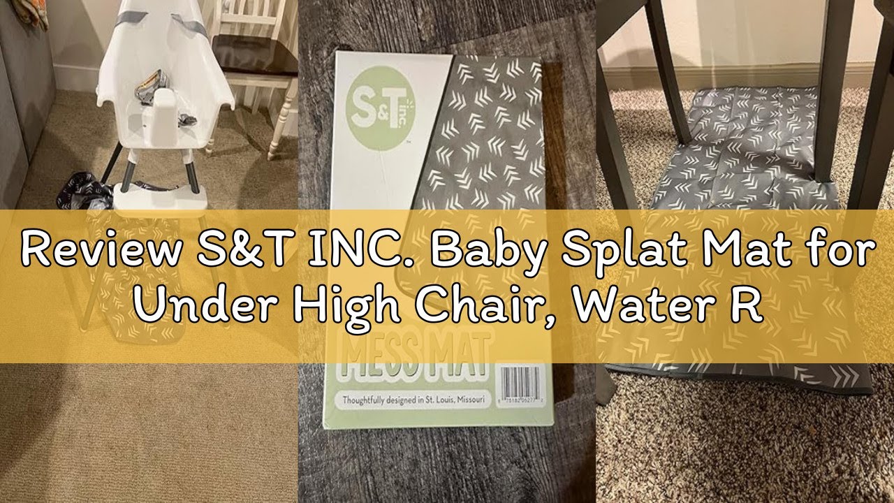Review S&T INC. Baby Splat Mat for Under High Chair, Water Resistant Floor Mat, 42 Inches by 42 Inch