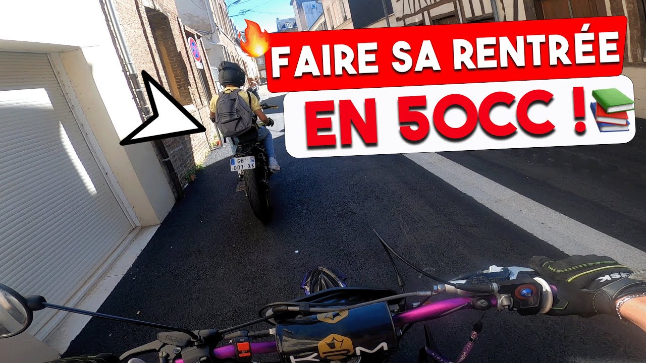 JE FAIS MA RENTREE AU LYCEE EN 50CC ! (JE BOMBARDE 🔥🔥)