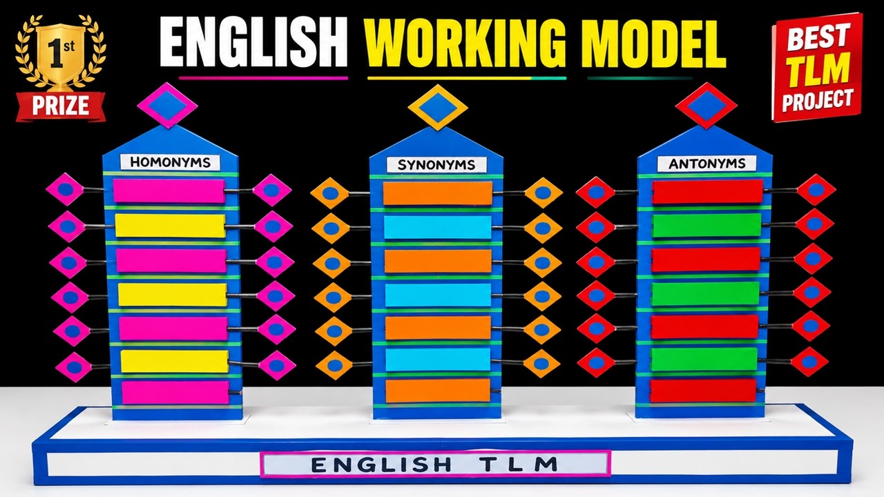 english working model on synonyms - autonyms - homonyms - english tlm - diy | howtofunda