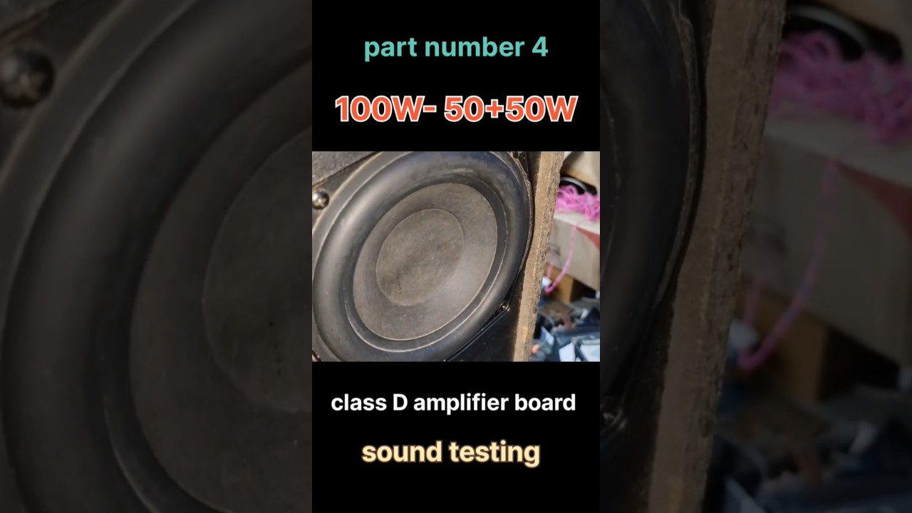 100W 50+50 W tpa 3116 class D amplifier board sound check..