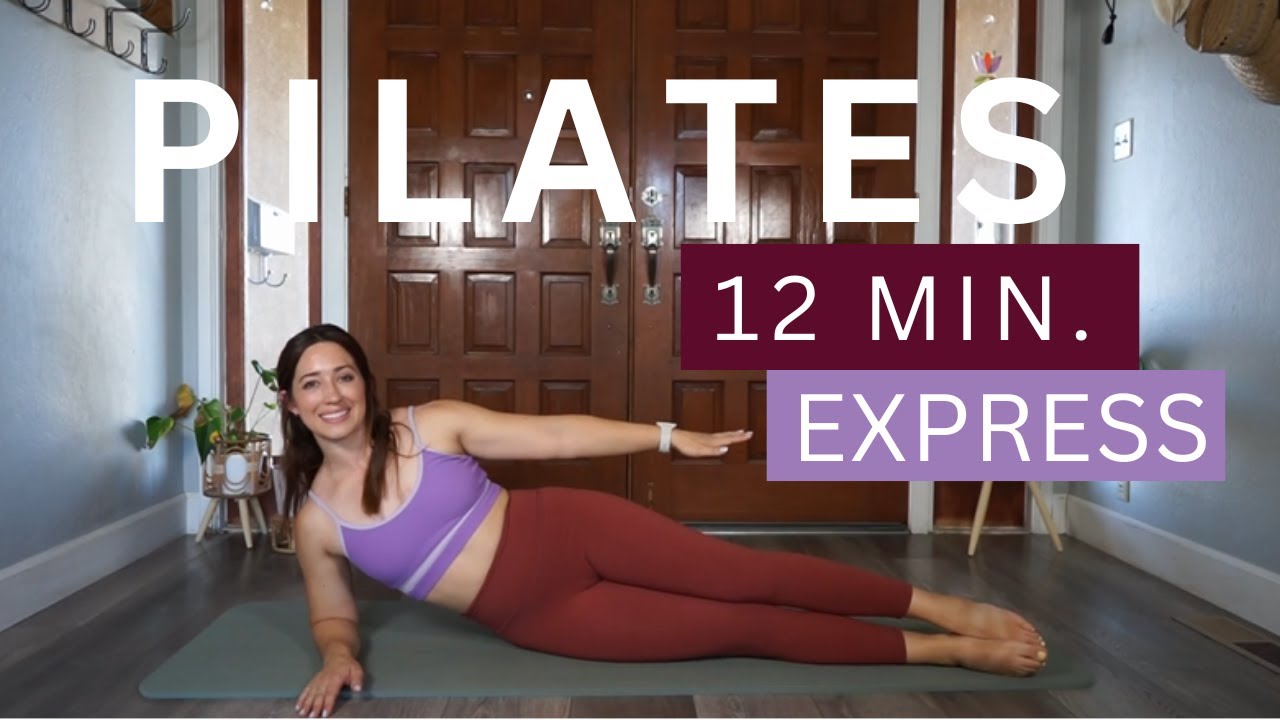 12 MIN PILATES EXPRESS Workout ll ALL LEVELS ll Equipment Free ll Mat Pilates ll FOR BEGINNERS ll