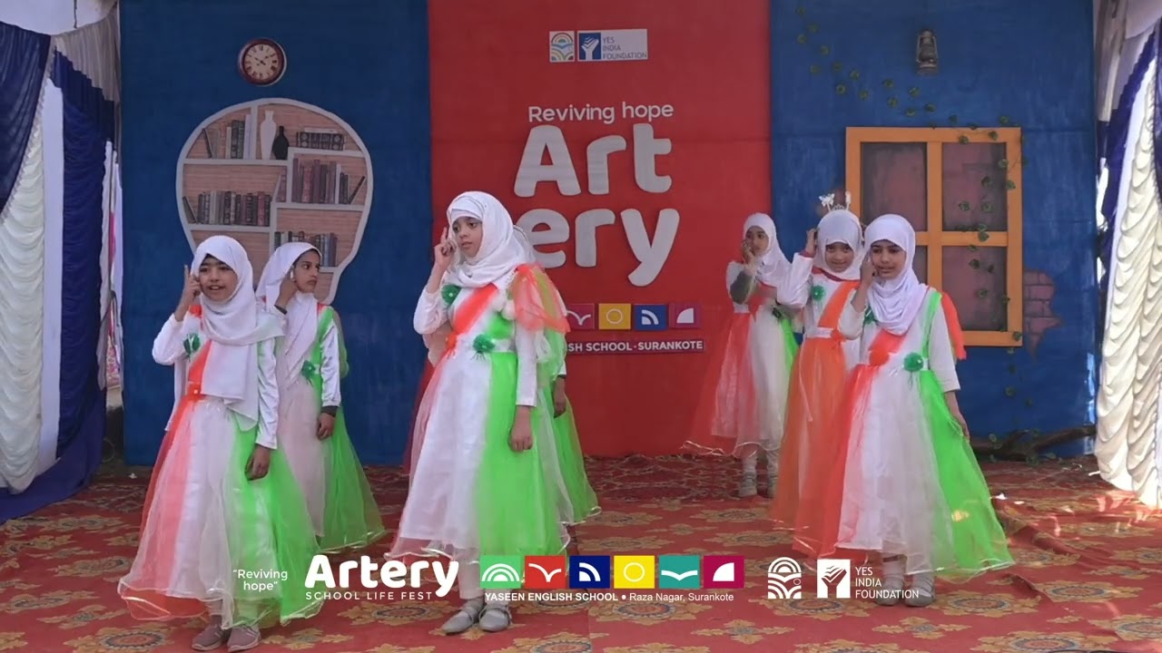 3rd Girls Action Song | Artery 25 | Yaseen English School Surankote