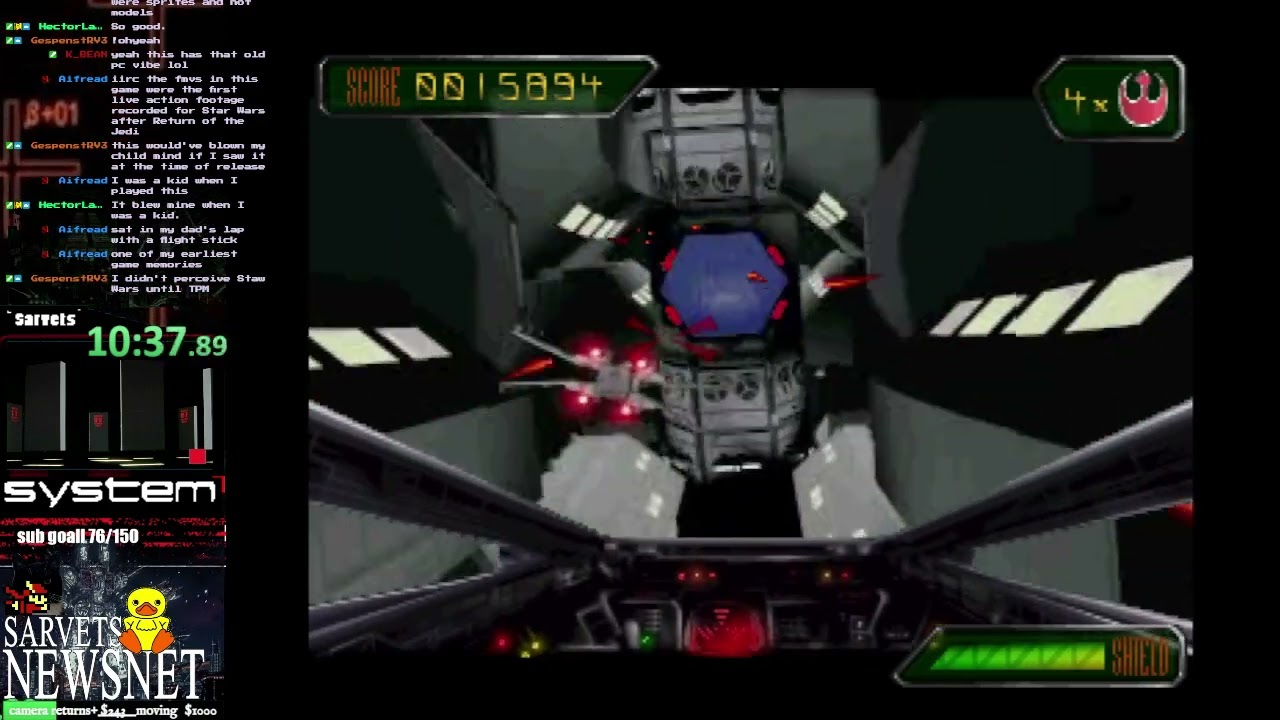 star wars rebel assault 2 ps1 WR 32:05:.50