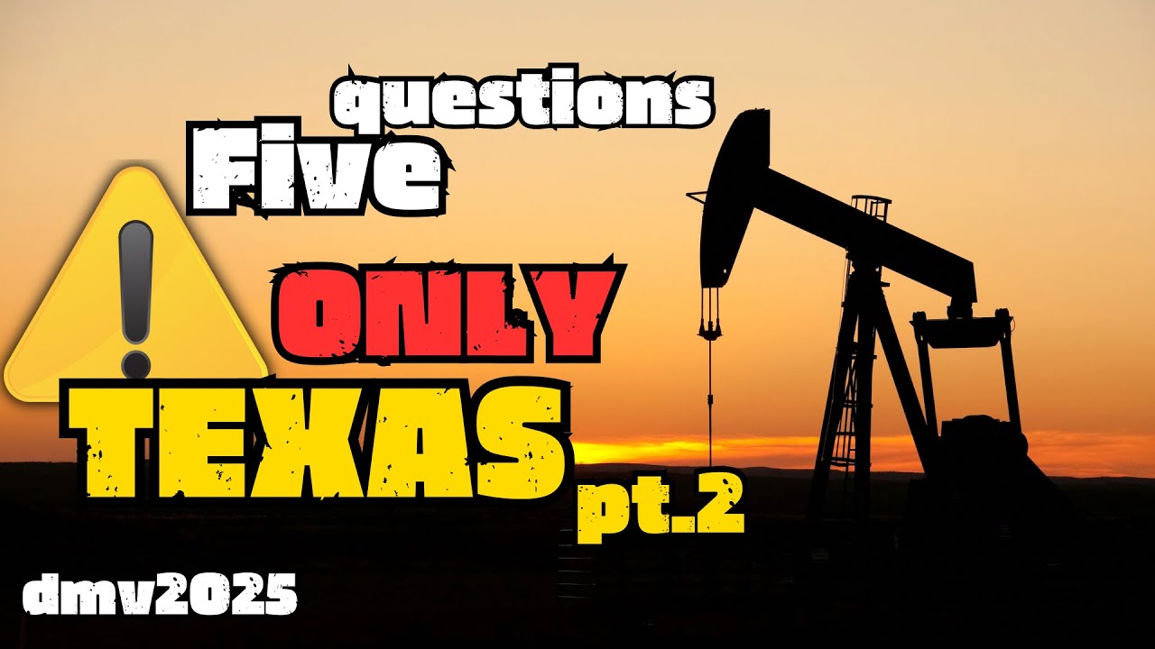 Texas DMV 2025 Part 2: 5 Tricky Questions That Are NOT on Other Tests #dmvtest #permittestTexas