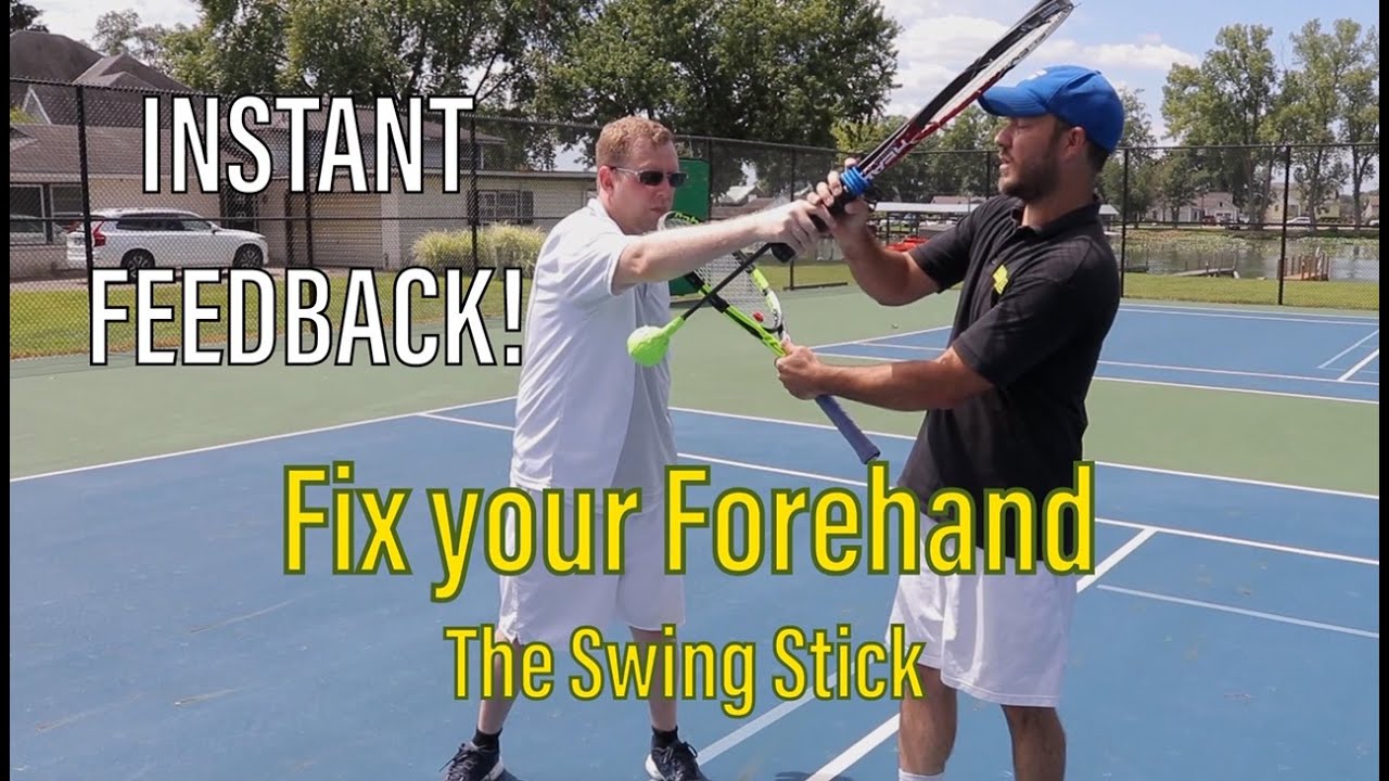 How to Fix your Forehand instantly! Best tennis training aid? - 