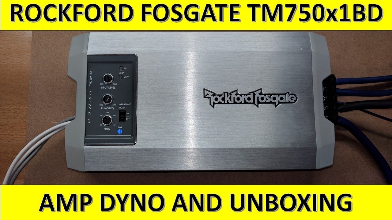 Распаковка и тестирование усилителя Rockford Fosgate TM750x1BD!
