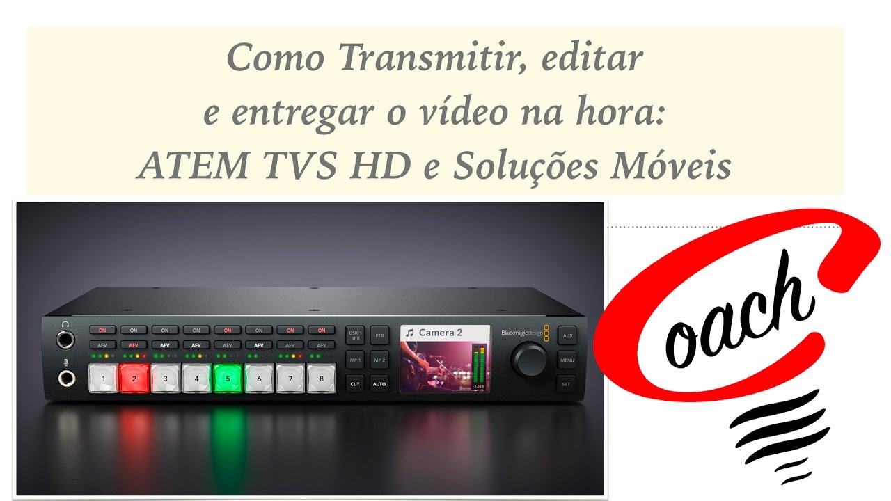 Review do Atem TVS HD - Como transmitir eventos, editar e entregar o vídeo na hora - Português BR