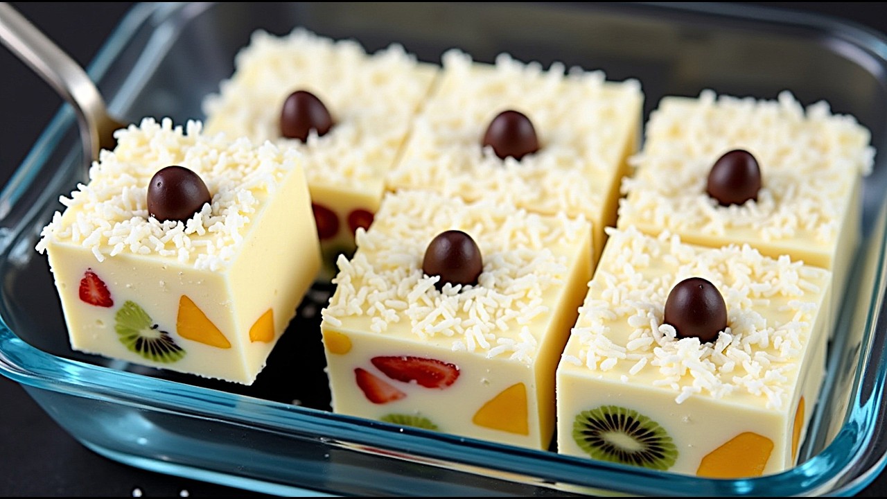 Nur Milch und Kondensmilch! Das leckerste Dessert in 5 Minuten, ohne Backofen, Mehl und Gelatine!