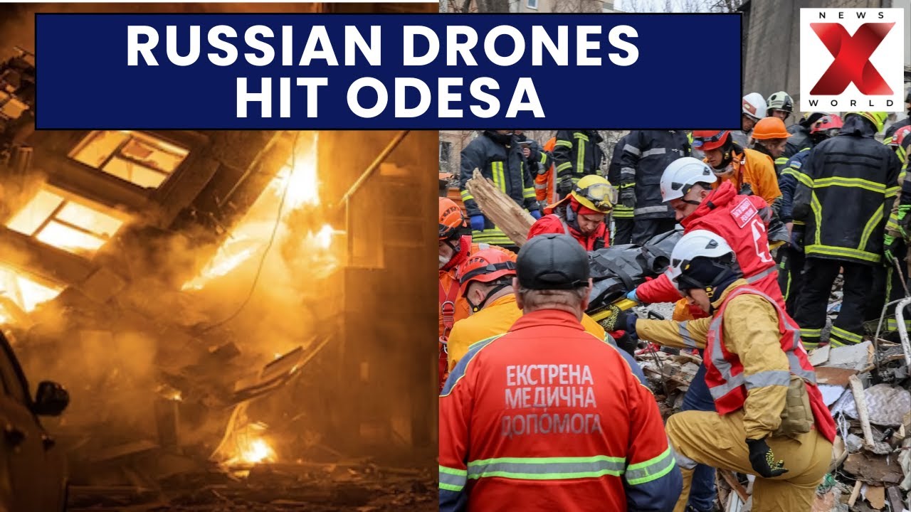 Russian Drone Attack On Odesa: Overnight drone attack sparks fire in Ukraine&rsquo;s Odesa| NewsX World