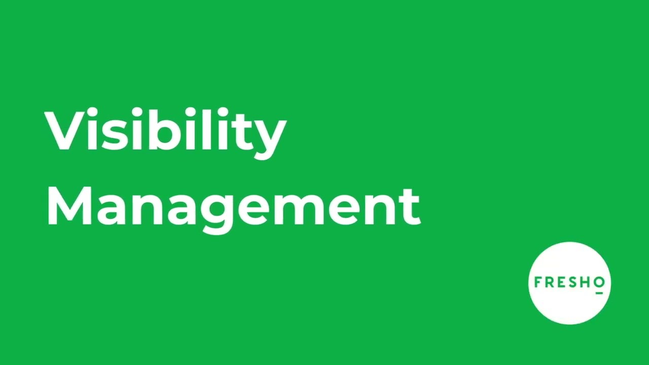 Product Visibility Management