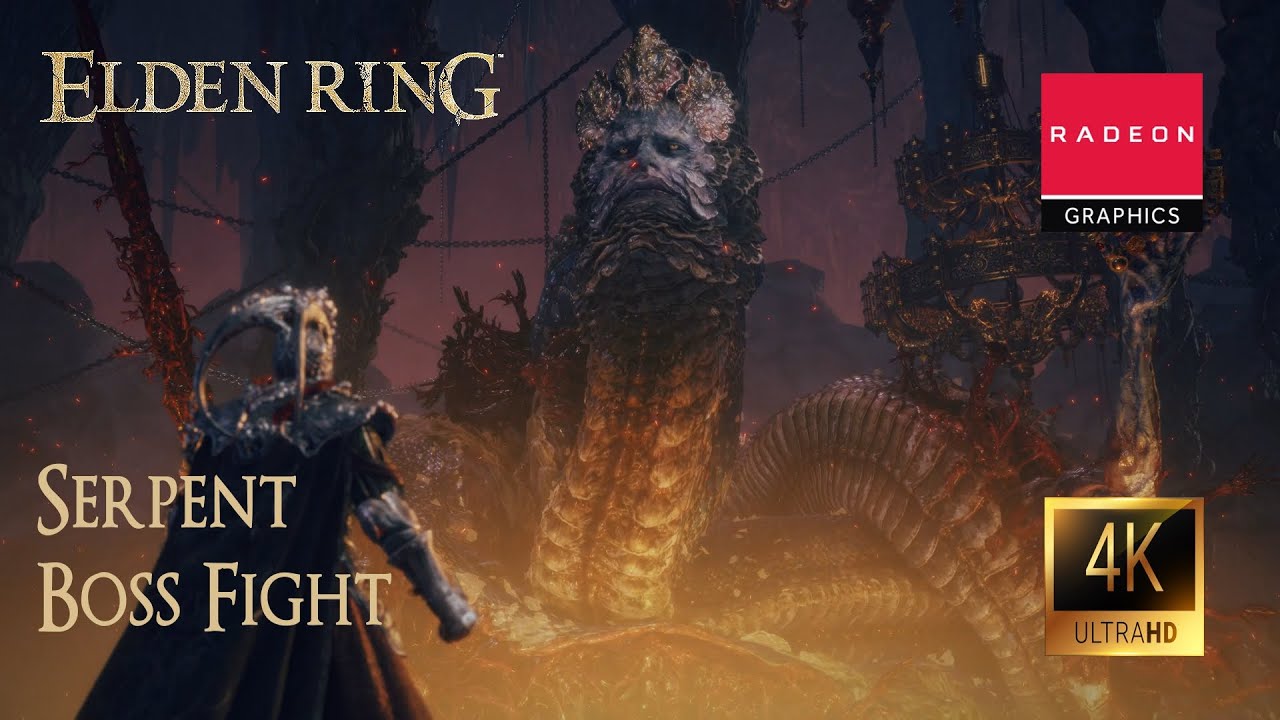 Elden Ring - God-Devouring Serpent Boss Fight