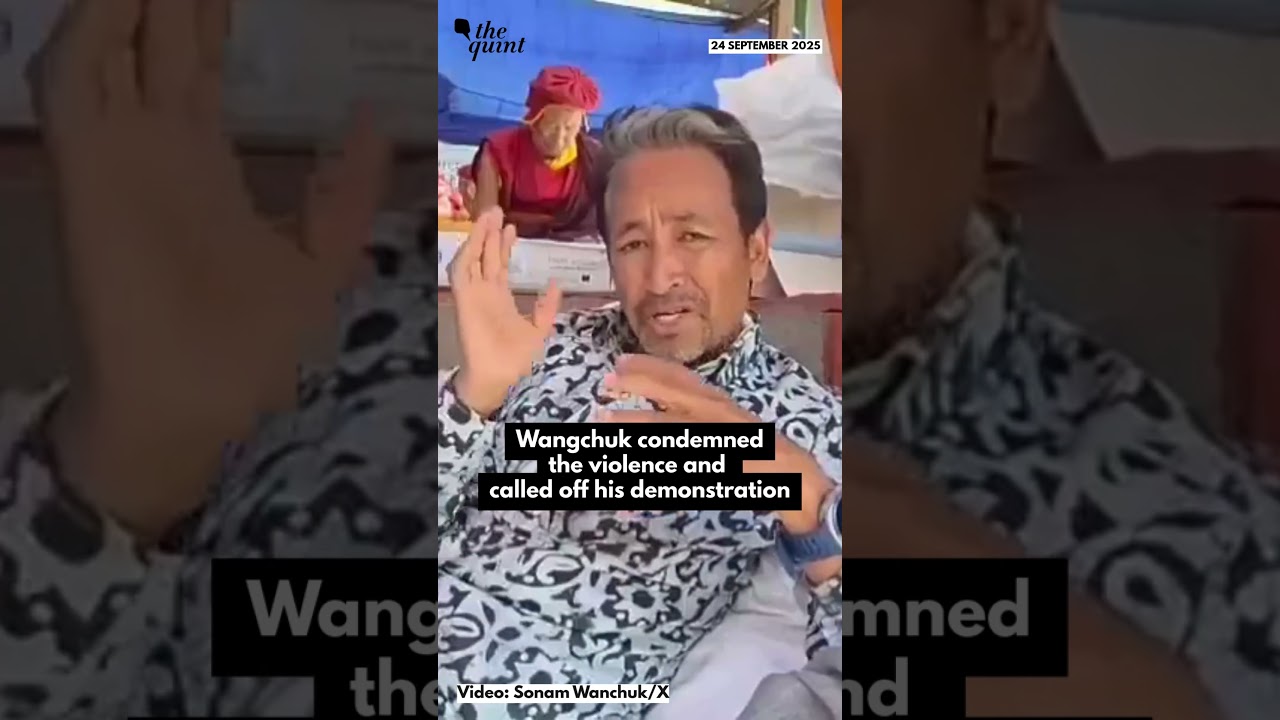 Ladakh Statehood Protests Turn Violent: Leh BJP Office Set Ablaze, Sonam Wangchuk Calls Off Strike