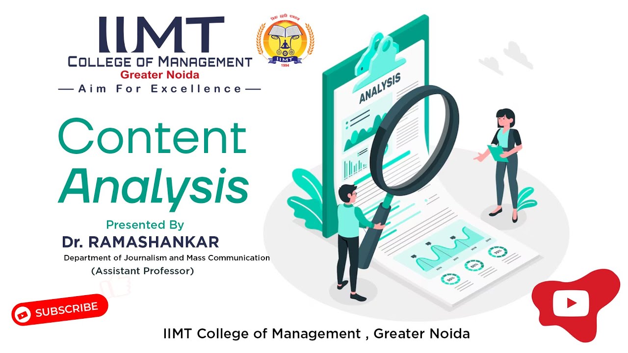 Content Analysis Technique | BAJMC | MAJMC |  IIMT College of Management ,Greater Noida