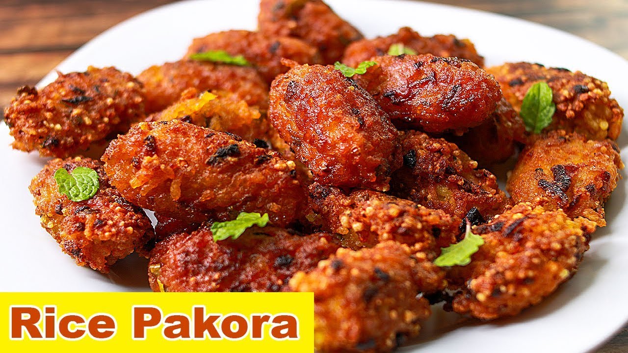 Rice Pakora | Leftover Rice Snacks | Easy Snacks Recipe | Toasted