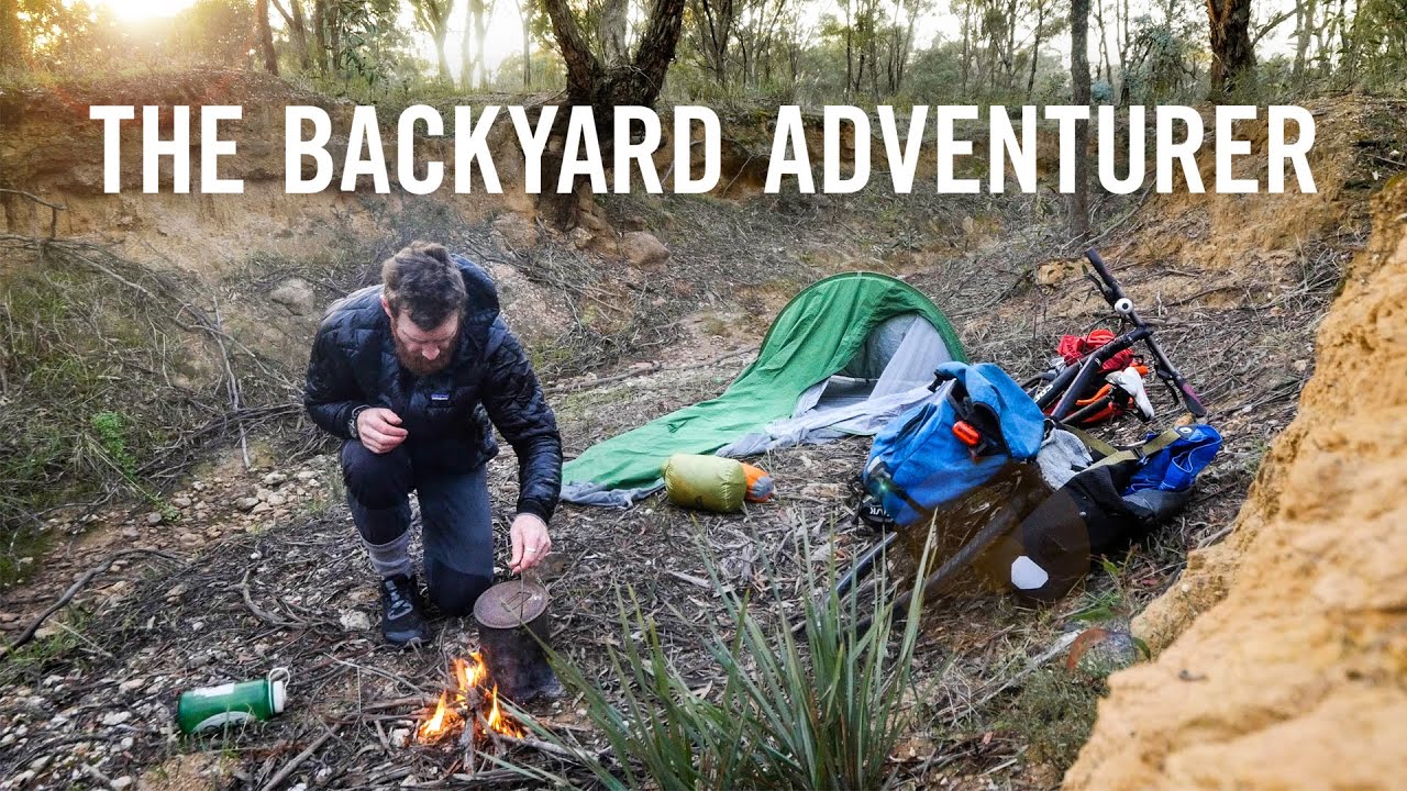 Having a backyard adventure while signing my first book, the Backyard adventurer