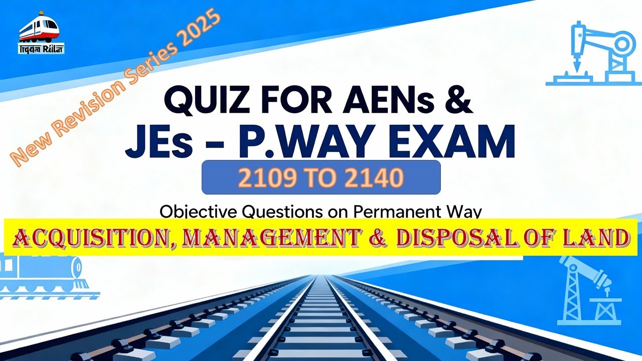 New revision Series 2025 I Part 36| 2109  -2140 | JE PWAY & ADEN EXAM