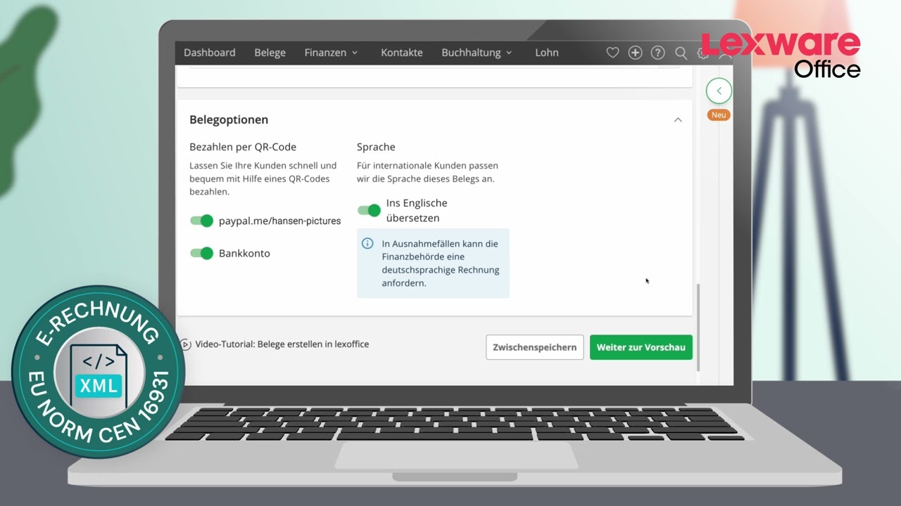 Rechnungen in Lexware Office schreiben | R3 DD
