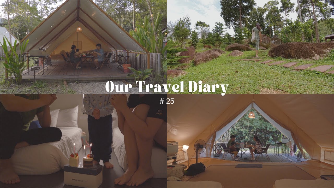 Birthday Under the Stars🎂 | Our First Glamping Trip as Three🏕️, Campfires✨, Slow Days🌿🚗, Steamy Buns