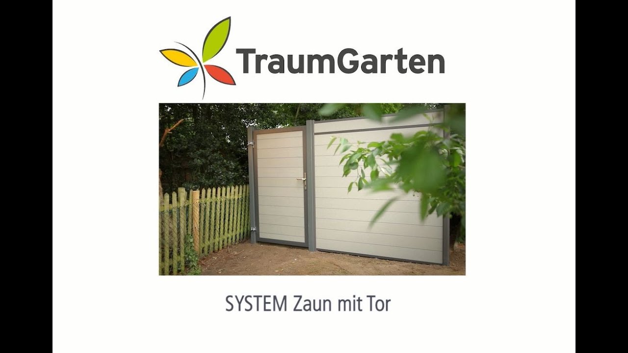 SYSTEM Tor und Zaunanlage aufbauen | TraumGarten