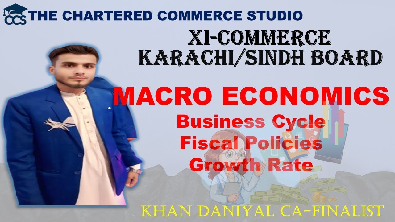 Business Cycle | Growth Rate | Fiscal Policies for XI Commerce in Urdu/Hindi #commerceeducation #fyp