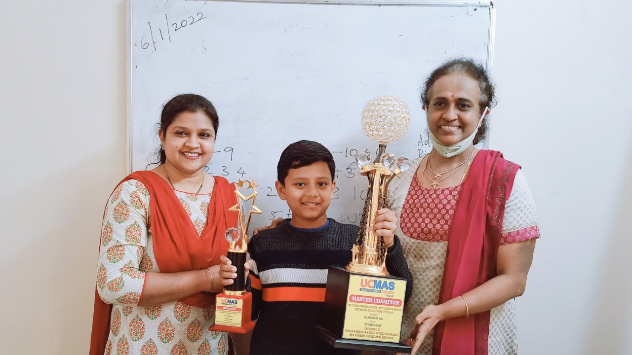 UCMAS Karnataka State Level Champion and Karnataka Master Champion Prateek Parida #ucmas #abacus