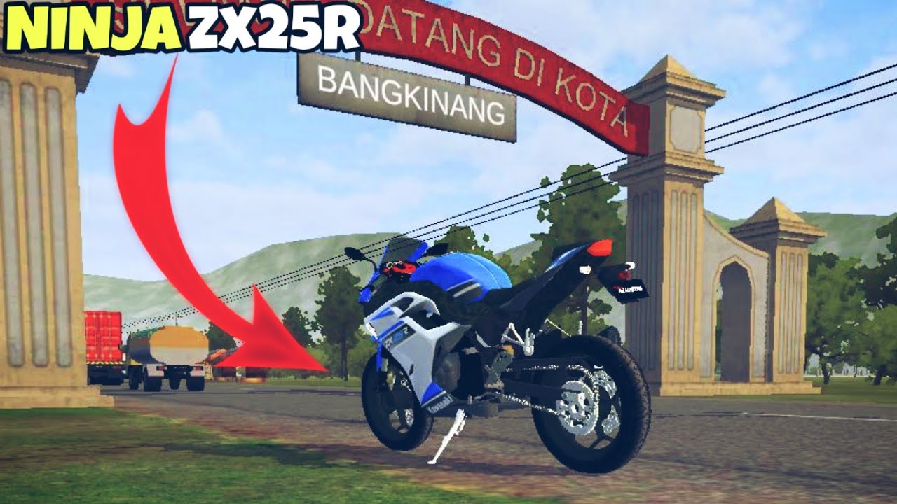 Ninja ZX25r Motor Bike Mod in Bus Simulator Indonesia - Bussid Car Mod - Bussid Bike Mod - BUSSID