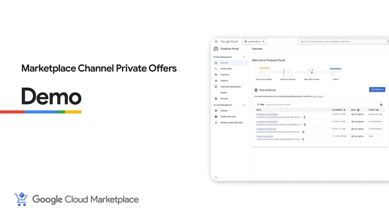 Как работают частные предложения канала Google Cloud Marketplace