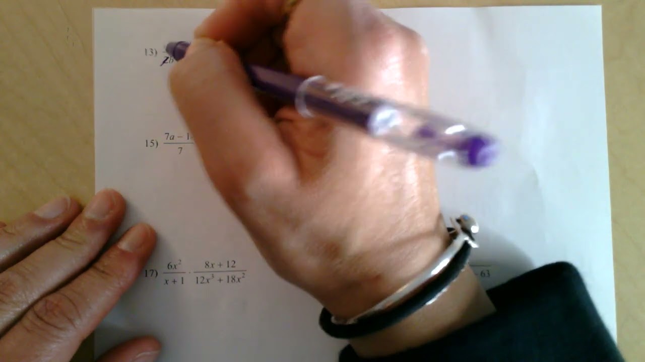 Simplifying and Multiplying Rational Expressions