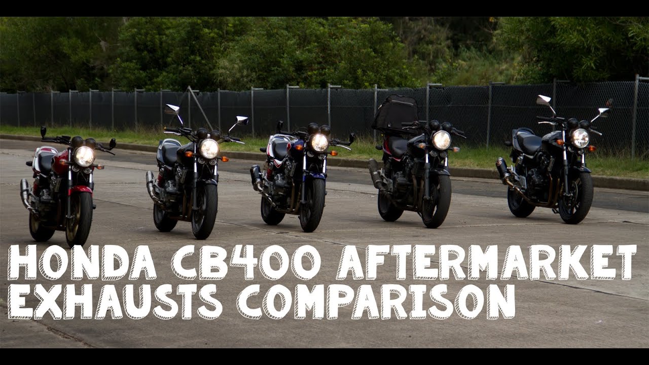 Сравнение выхлопных систем Honda CB400 AfterMarket