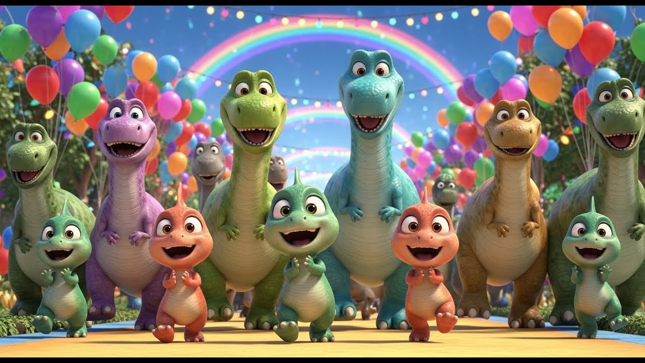 Super Dino Adventure Party – Roar, Dance & Learn with Fun Dinosaur Songs and Many More Happy Rhymes!