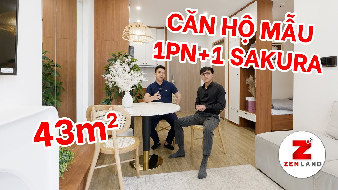 Khám phá căn hộ mẫu 1PN+1 The Sakura Vinhomes Smart City